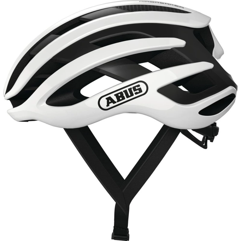Kask rowerowy Abus AirBreaker biało-czarny