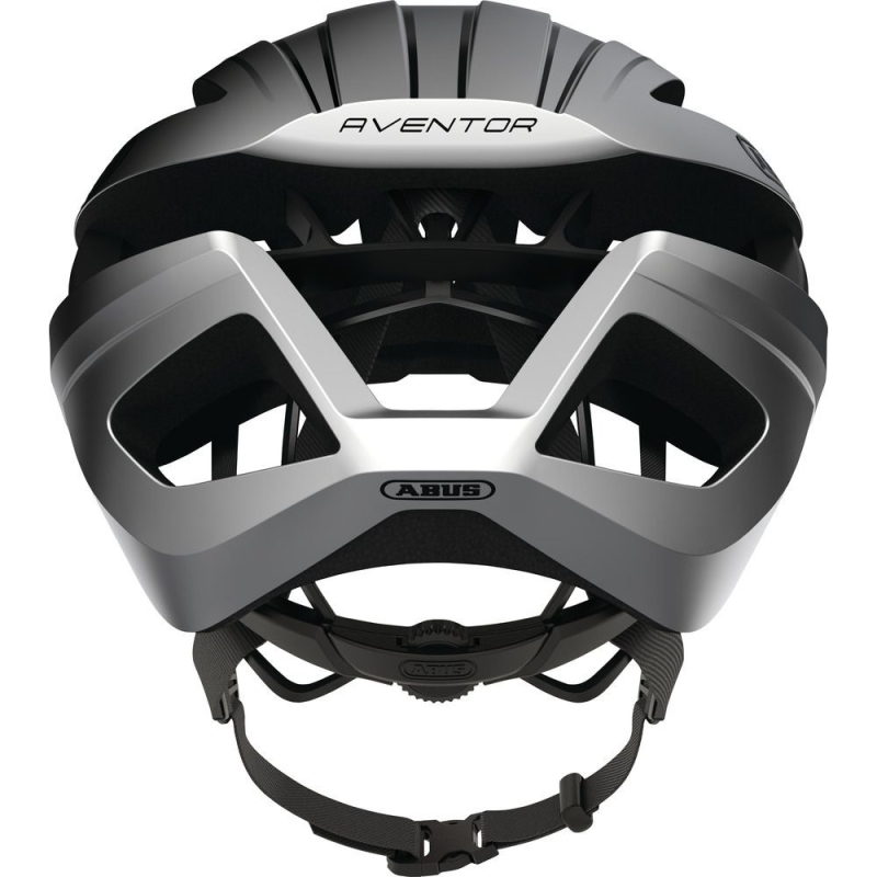 Kask rowerowy Abus Aventor srebrny