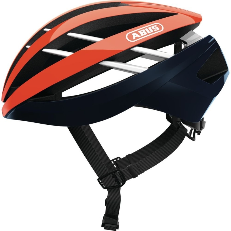 Kask rowerowy Abus Aventor pomarańczowy