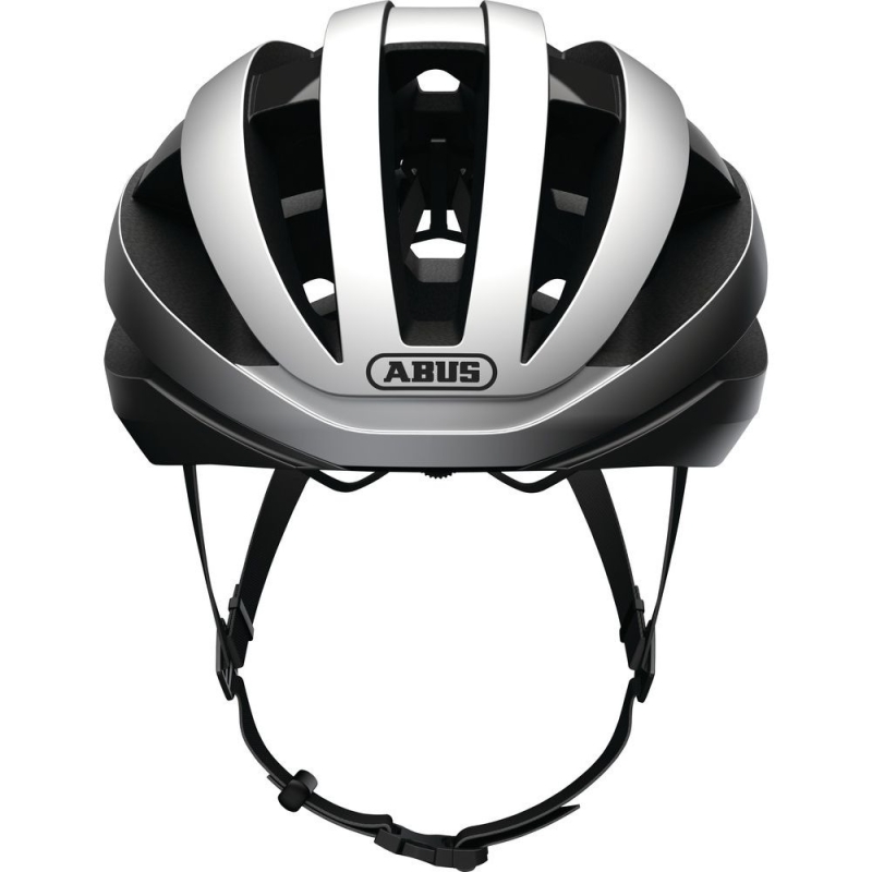 Kask rowerowy Abus Viantor srebrny