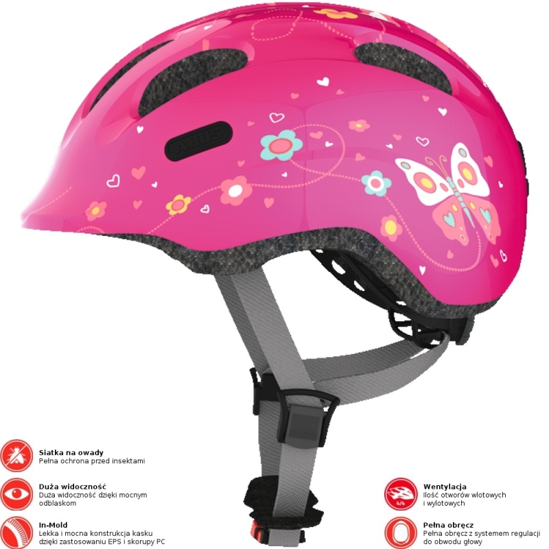 Kask rowerowy Abus Smiley 2.0 butterfly