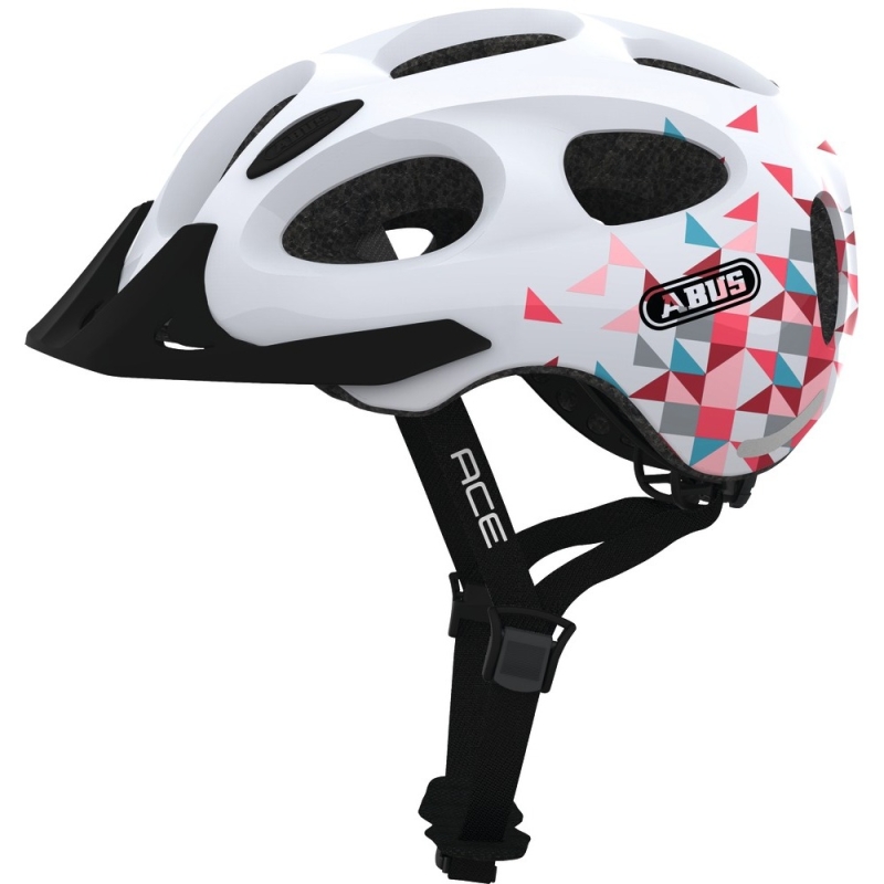 Kask rowerowy Abus Youn-I ACE biało-różowy