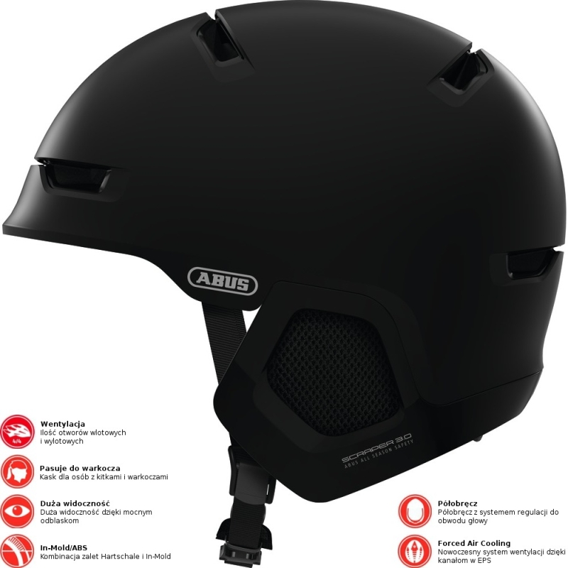 Kask rowerowy Abus Scraper 3.0 Era czarny mat