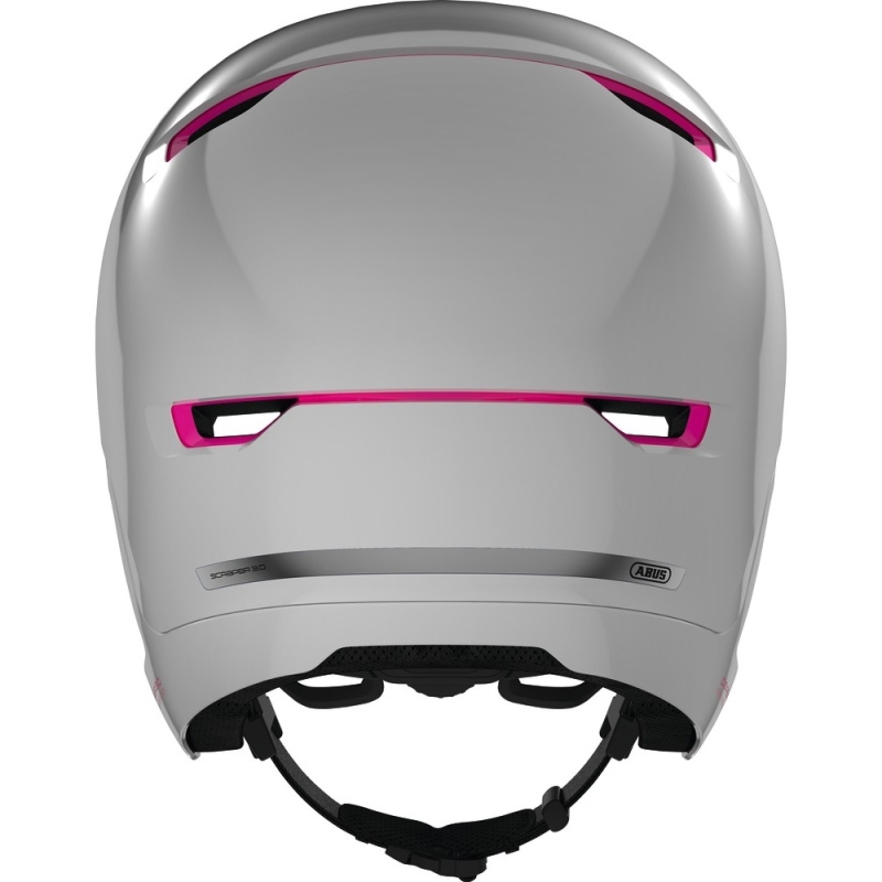 Kask rowerowy Abus Scraper 3.0 Era biało-różowy