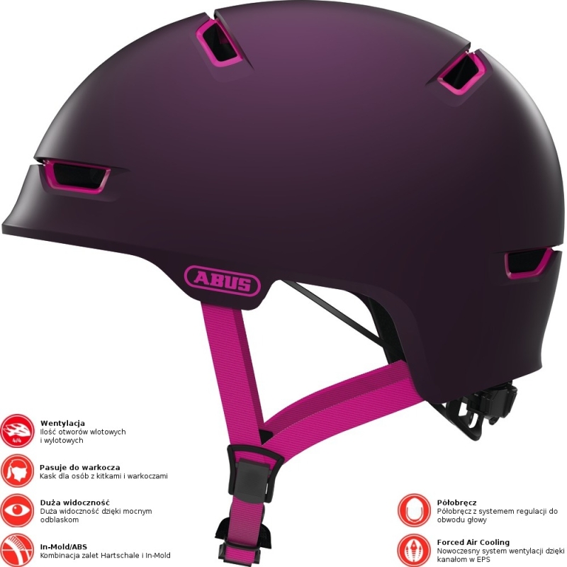 Kask rowerowy Abus Scraper 3.0 ACE fioletowy