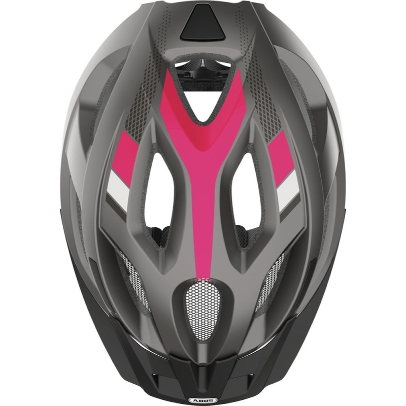 Kask rowerowy Abus Aduro 2.0 szaro-różowy