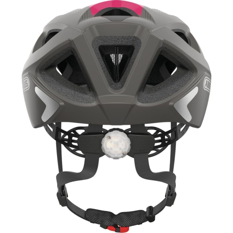 Kask rowerowy Abus Aduro 2.0 szaro-różowy