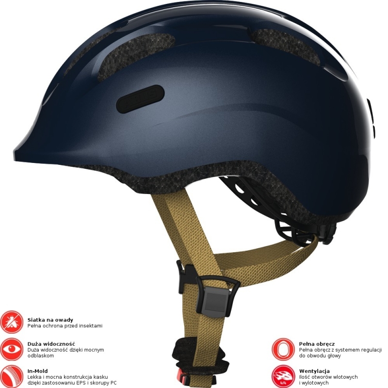 Kask rowerowy Abus Smiley 2.0 Royal niebieski