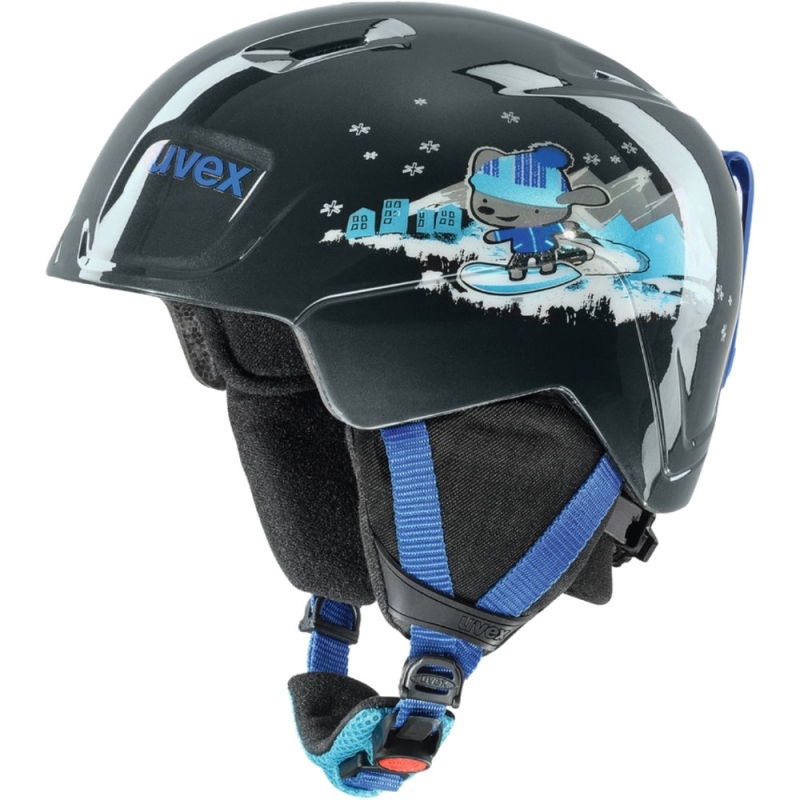 Kask narciarski Uvex Manic czarno-niebieski