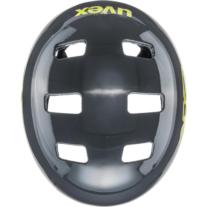 Kask rowerowy orzech Uvex Kid 3 szaro-żółty