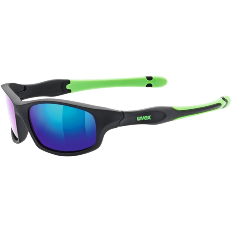 Okulary rowerowe dziecięce Uvex Sportstyle 507 czarno-zielone