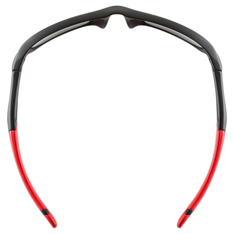 Okulary rowerowe dziecięce Uvex Sportstyle 507 czarno-czerwone