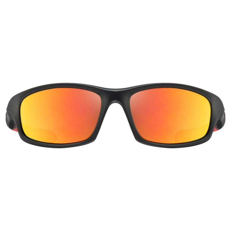 Okulary rowerowe dziecięce Uvex Sportstyle 507 czarno-czerwone