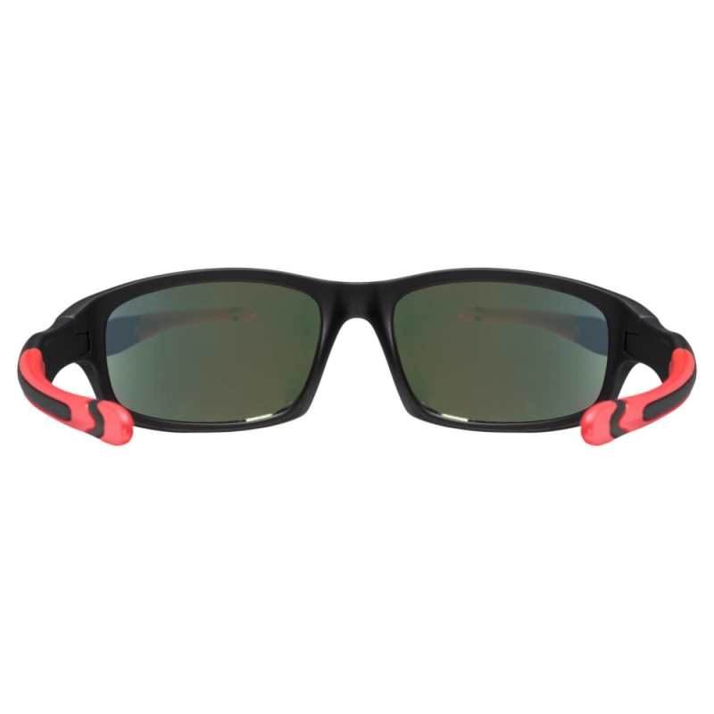 Okulary rowerowe dziecięce Uvex Sportstyle 507 czarno-czerwone