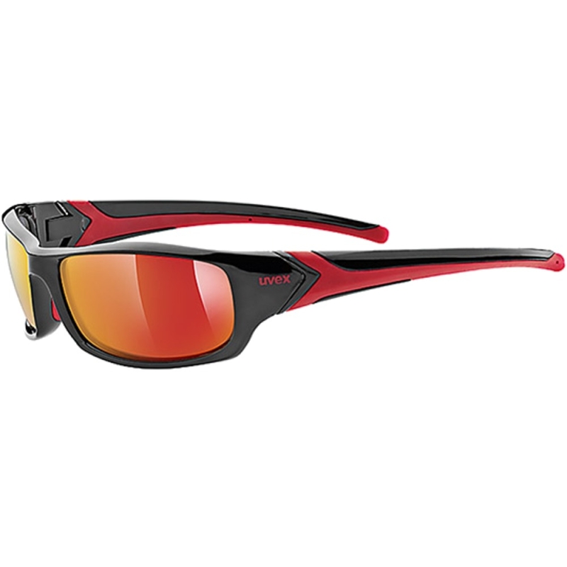 Okulary rowerowe Uvex Sportstyle 211 czarno-czerwone