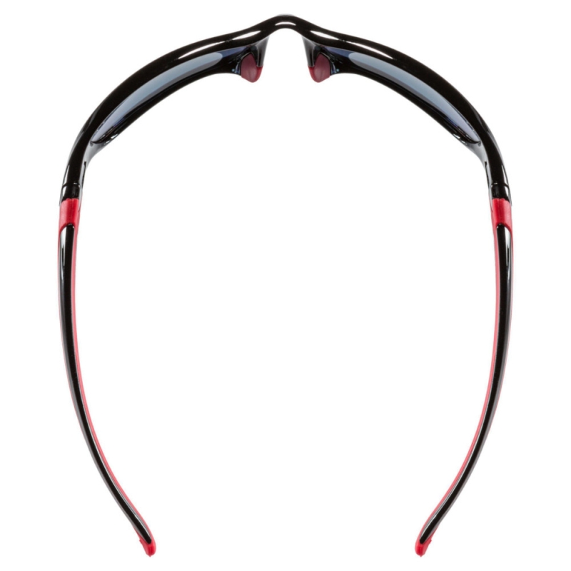 Okulary rowerowe Uvex Sportstyle 211 czarno-czerwone