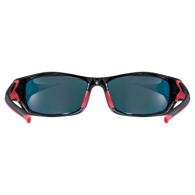 Okulary rowerowe Uvex Sportstyle 211 czarno-czerwone