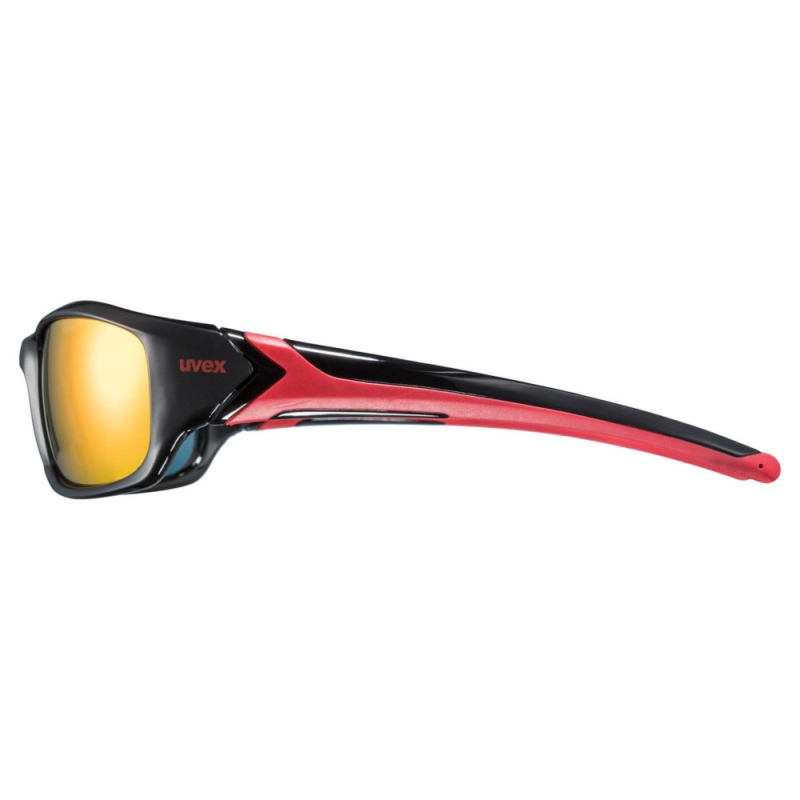 Okulary rowerowe Uvex Sportstyle 211 czarno-czerwone