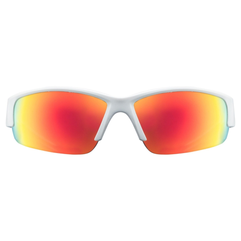 Okulary rowerowe Uvex Sportstyle 215 biało-czerwone
