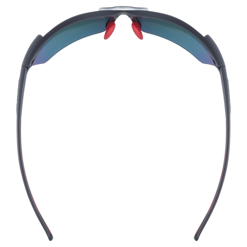 Okulary rowerowe Uvex Sportstyle 114 czarno-czerwone +wymienne szkła