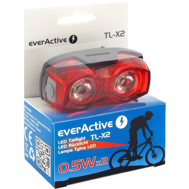 everActive TL X2 Lampka rowerowa tylna