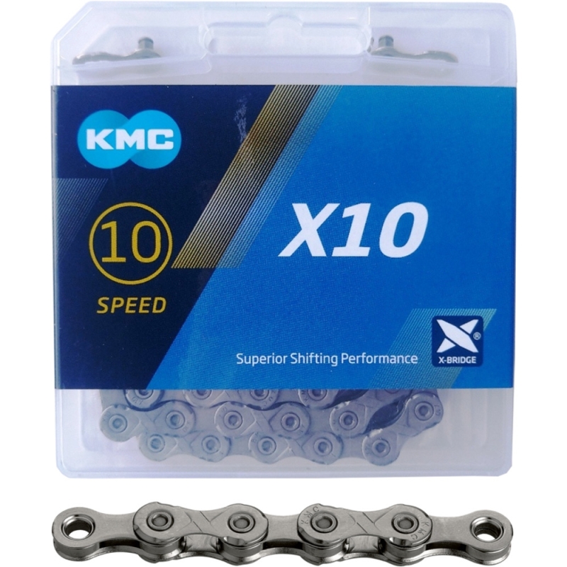 Łańcuch KMC X10 szary