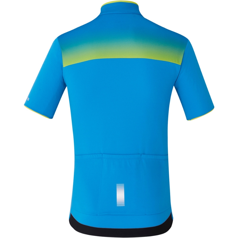 Koszulka rowerowa Shimano Escape Jersey niebieska