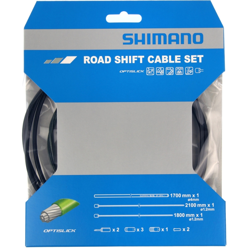 Zestaw linek i pancerzy przerzutki Shimano SIS-SP41 Road Optislick