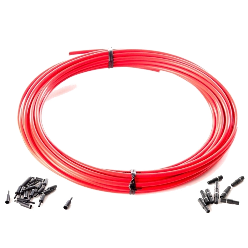 Pancerz linki hamulca 10m Kevlar Jagwire KEB-SL + końcówki czerwony