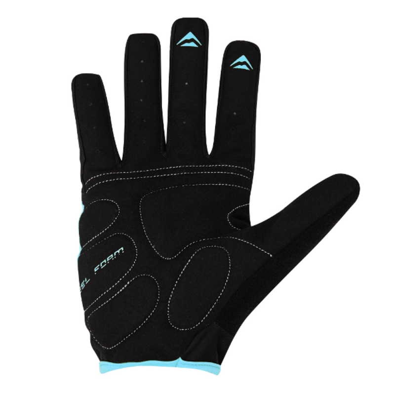 Merida Full Finger Line Rękawiczki rowerowe z palcami Black-Turquoise