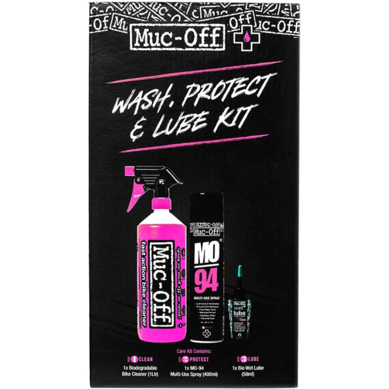 Zestaw do czyszczenia roweru Muc-Off Wash Protect and Lube Kit