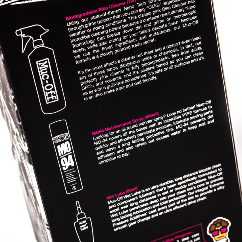 Zestaw do czyszczenia roweru Muc-Off Wash Protect and Lube Kit