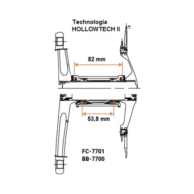 Shimano Deore XT FC M8100 Korba rowerowa Hollowtech II 1x12