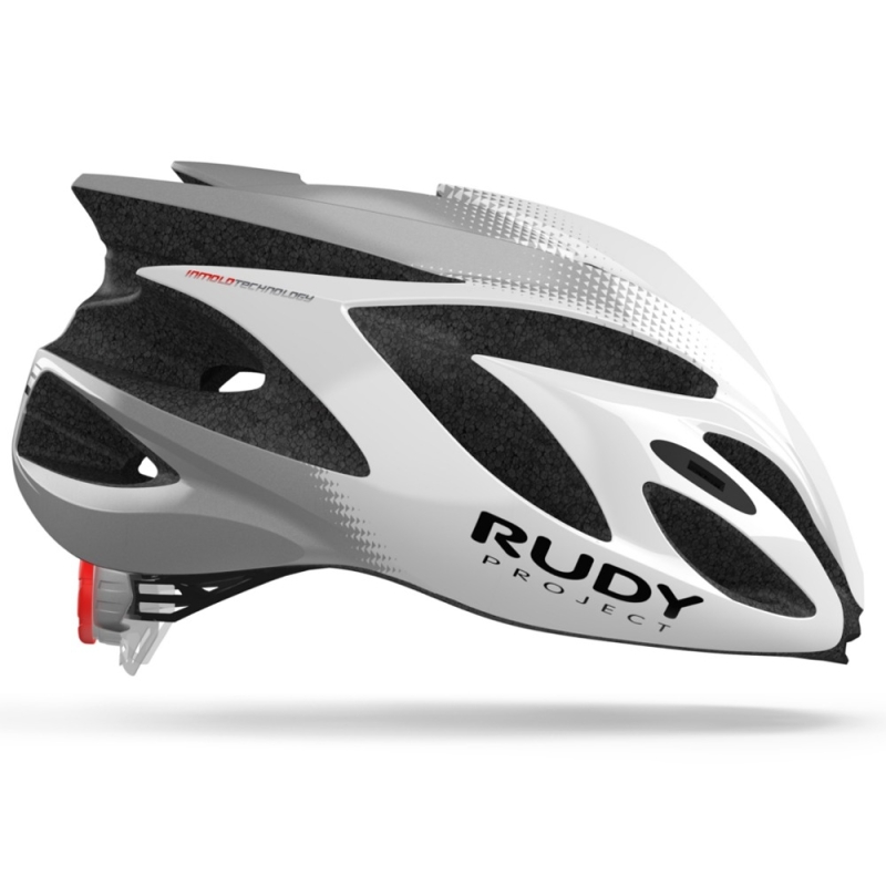 Kask rowerowy Rudy Project Rush biało-srebrny