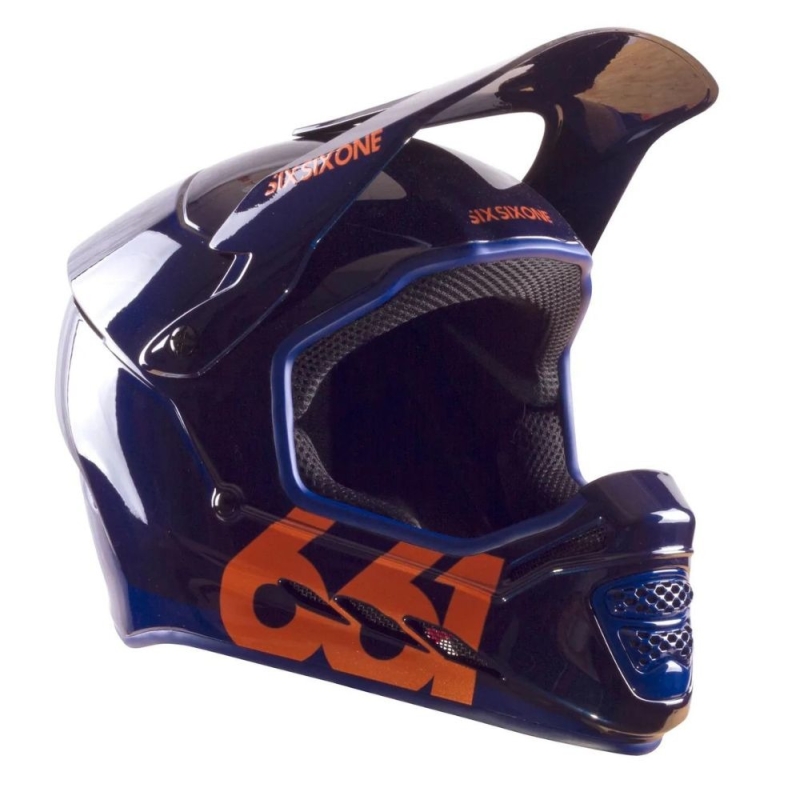 Kask rowerowy Fullface SixSixOne 661 Reset granatowy