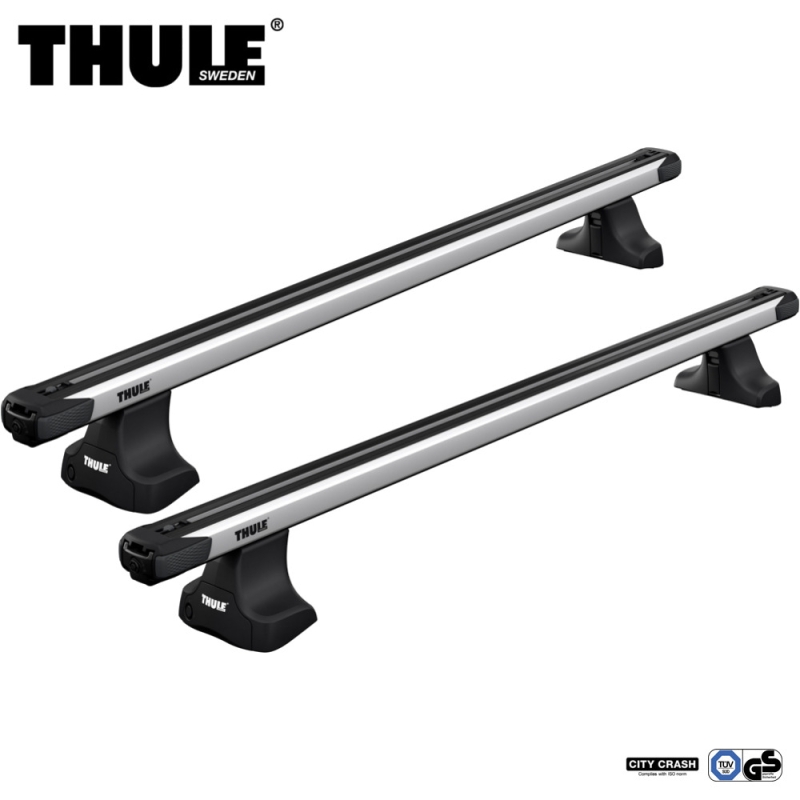 Bagażnik Dachowy Thule SlideBar Evo Ford Focus 5-dr Kombi Mk.III 2011-2018 dach normalny srebrny