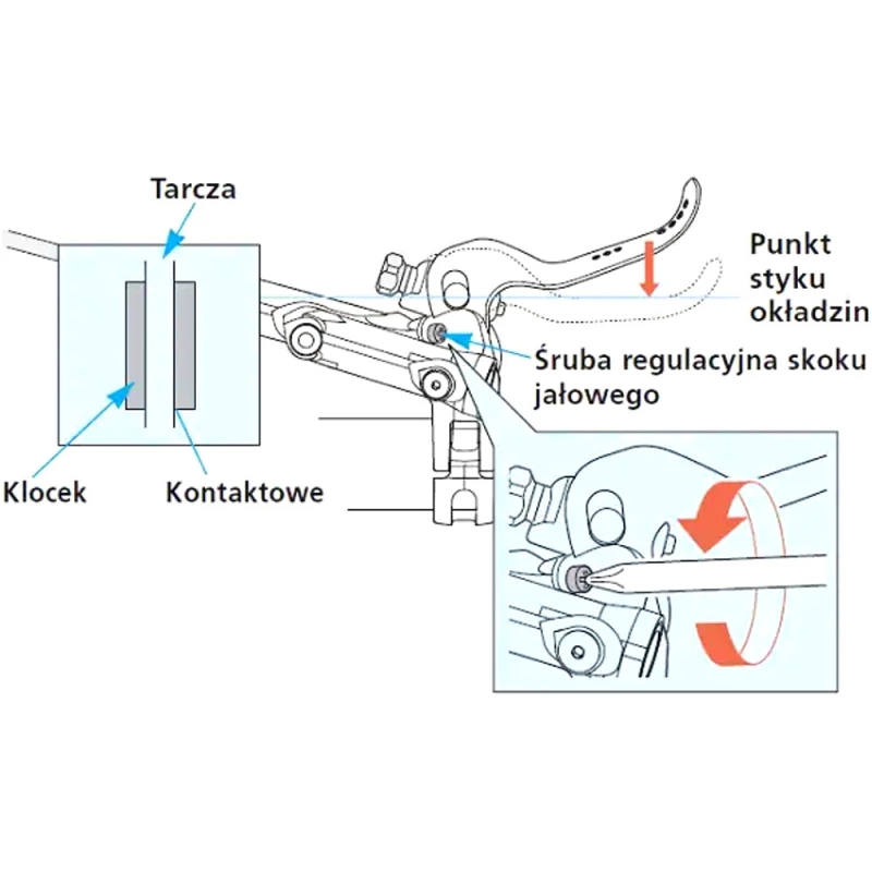 Shimano Deore XT BR M8100 Hamulec tarczowy tylny I-Spec EV PM okł. żywiczne