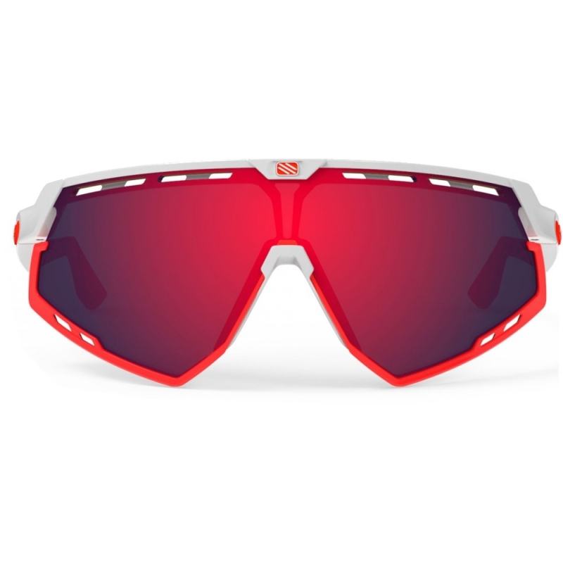 Okulary rowerowe Rudy Project Defender RP Optics biało-czerwone