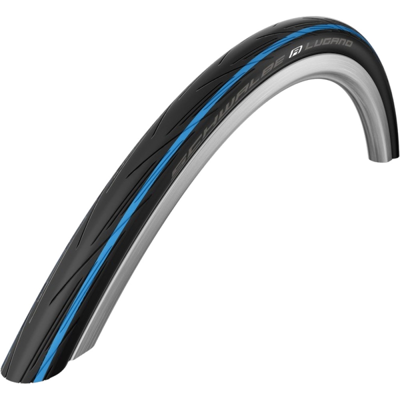 Schwalbe Lugano II 700c KG LS Opona szosowa czarno niebieska