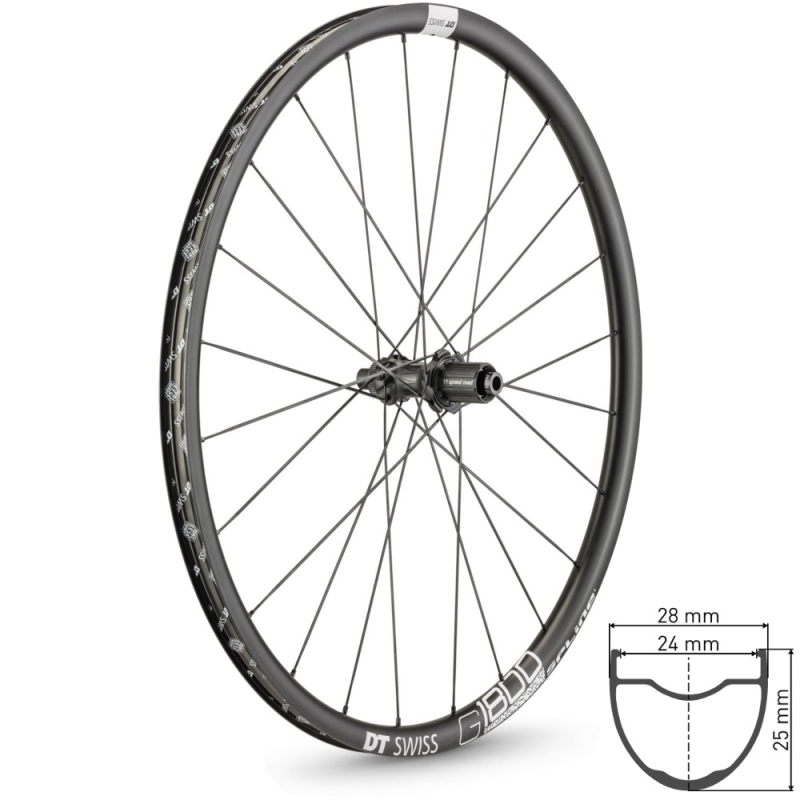 DT Swiss G 1800 Spline 25 Koło tylne Gravel 28