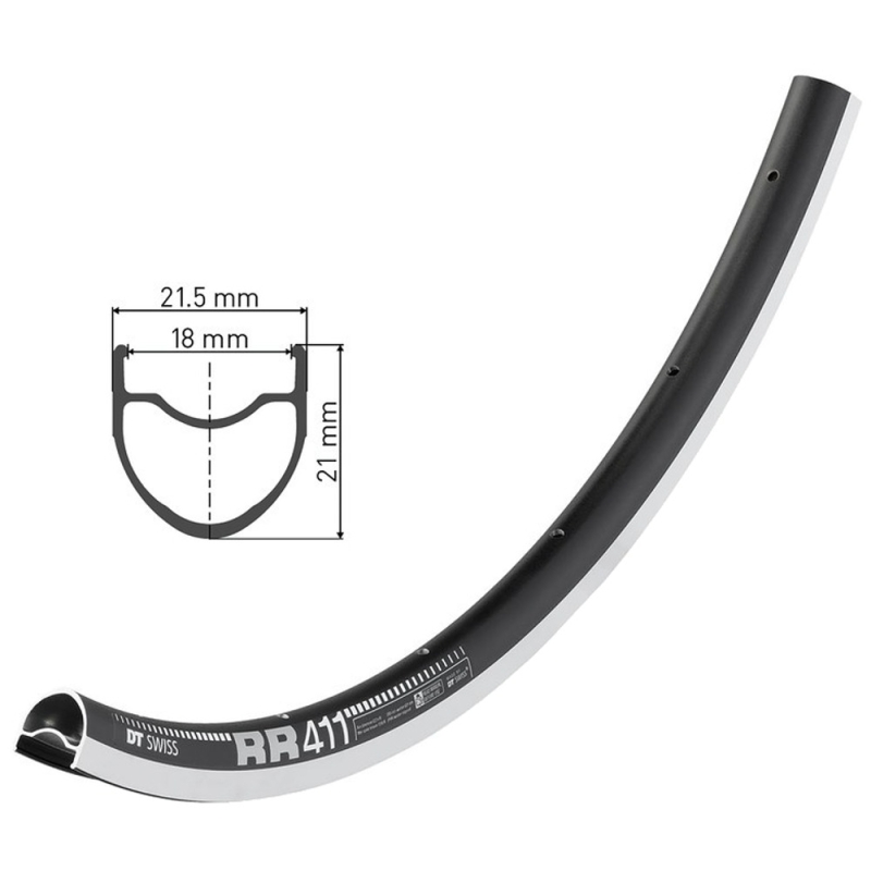 DT Swiss RR 411 Obręcz rowerowa szosowa 700C V-brake