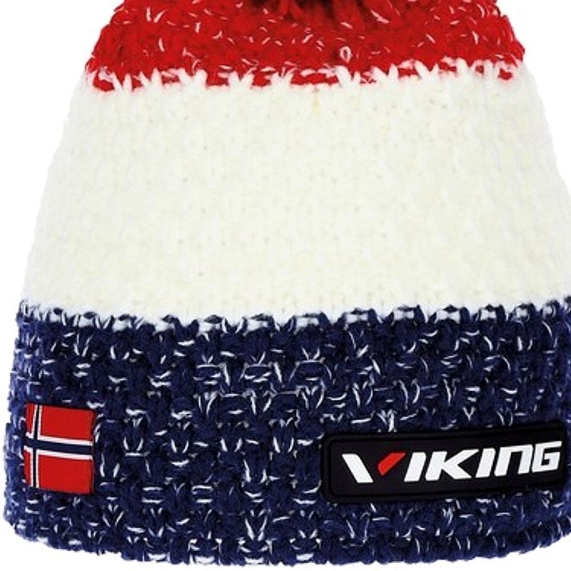Czapka zimowa Viking Cornet czerwono-biała