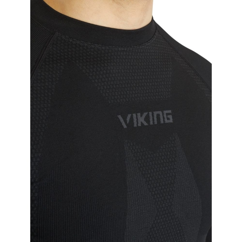 Koszulka termoaktywna z długim rękawem Viking Eiger czarna