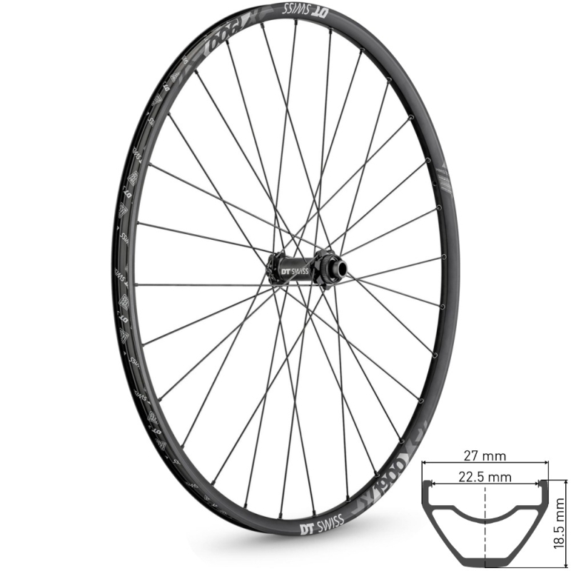 DT Swiss X 1900 Spline 22,5 Koło przednie 27,5