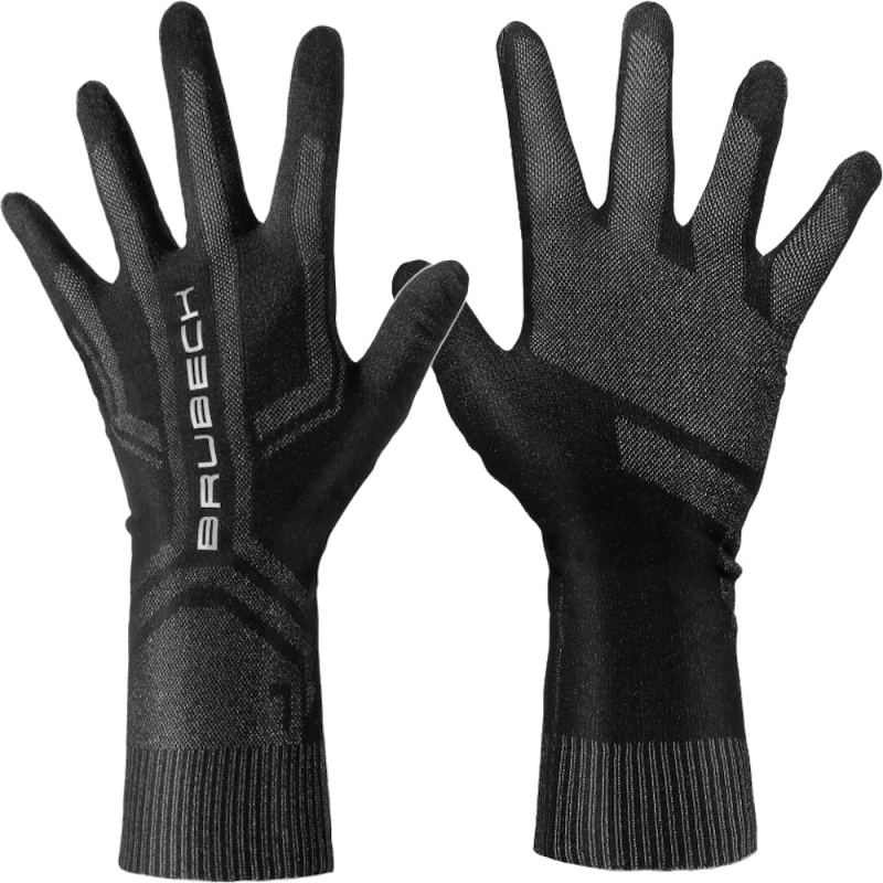 Rękawiczki termoaktywne Brubeck czarno-szare