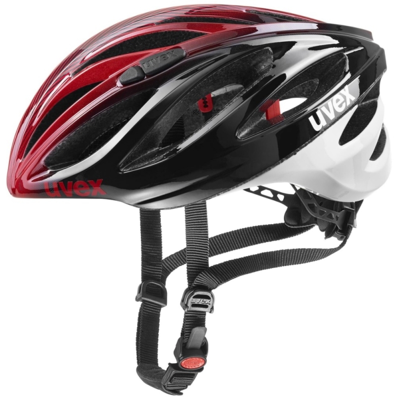 Kask rowerowy Uvex Boss Race czarno-czerwony