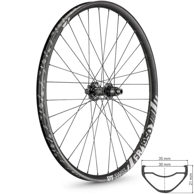 DT Swiss FR 1950 Classic 30 Koło tylne 27,5 FR DH disc 6 śrub