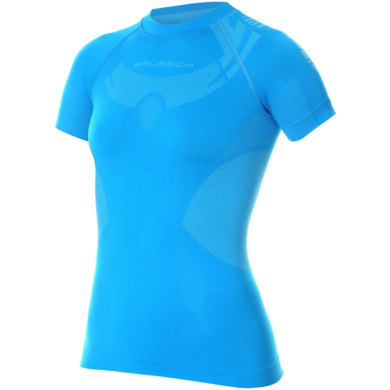 Koszulka termoaktywna damska Brubeck Dry niebieska