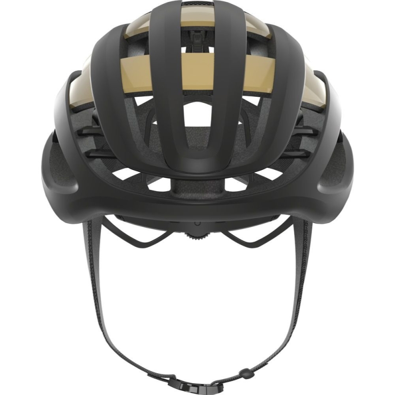 Kask rowerowy Abus AirBreaker czarno-złoty