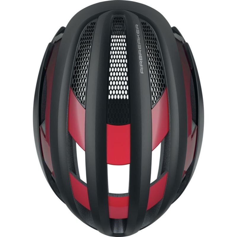 Kask rowerowy Abus AirBreaker czarno-czerwony